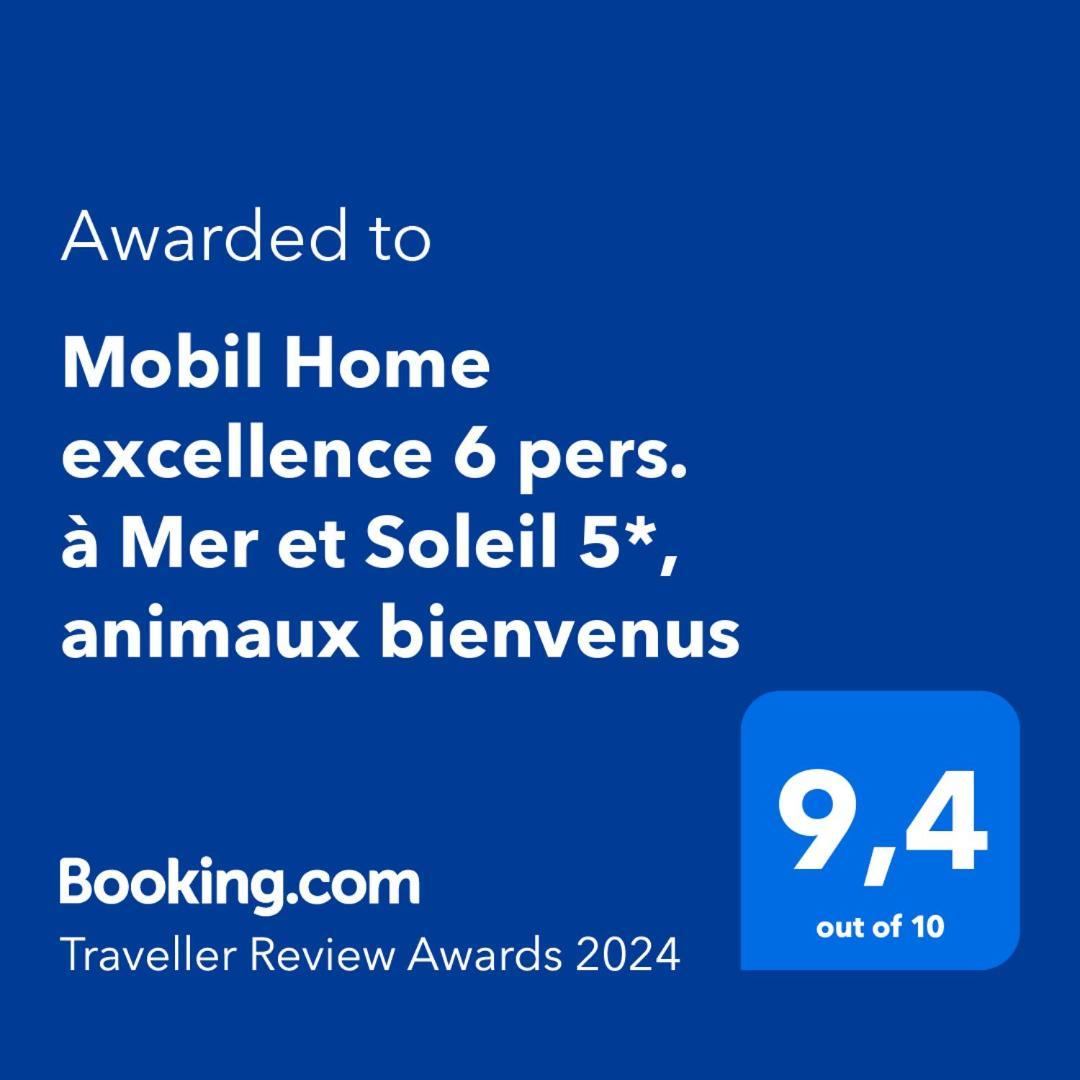 Mobil Home Excellence 6 Personnes Au Camping Mer Et Soleil, Saint George D'Oleron Les Sables Vignier Экстерьер фото